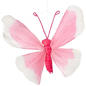 16" Paper Butterfly Ornament: Light Pink