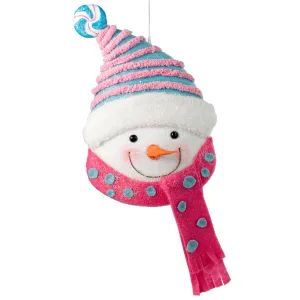 18" Candy Beanie Snowman Ornament
