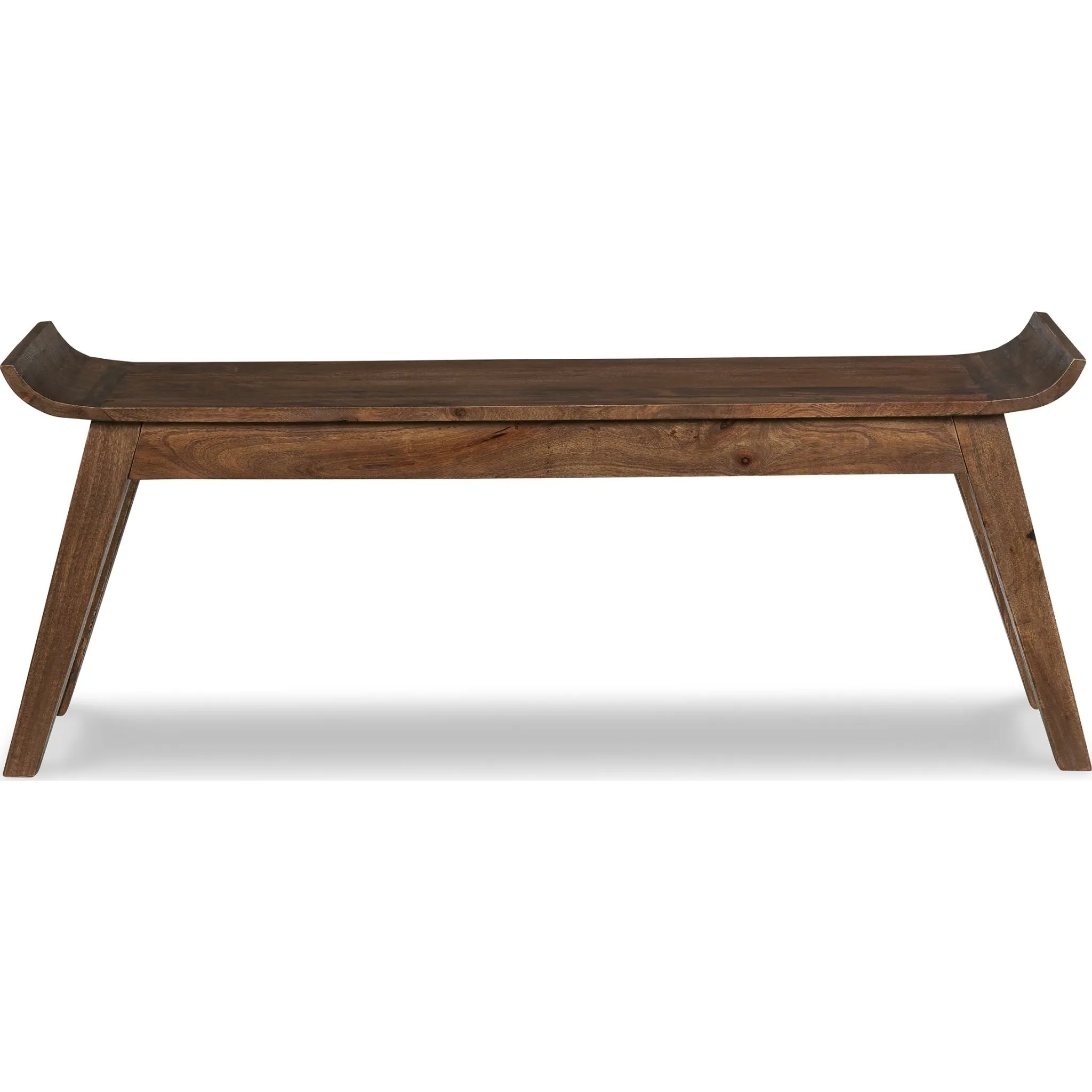 Abbianna Bench - Medium Brown