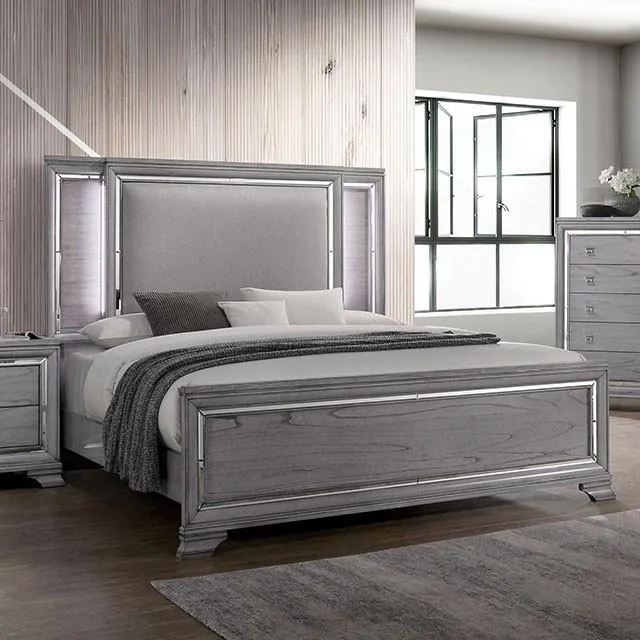 Alanis Light Gray Cal.King Bed