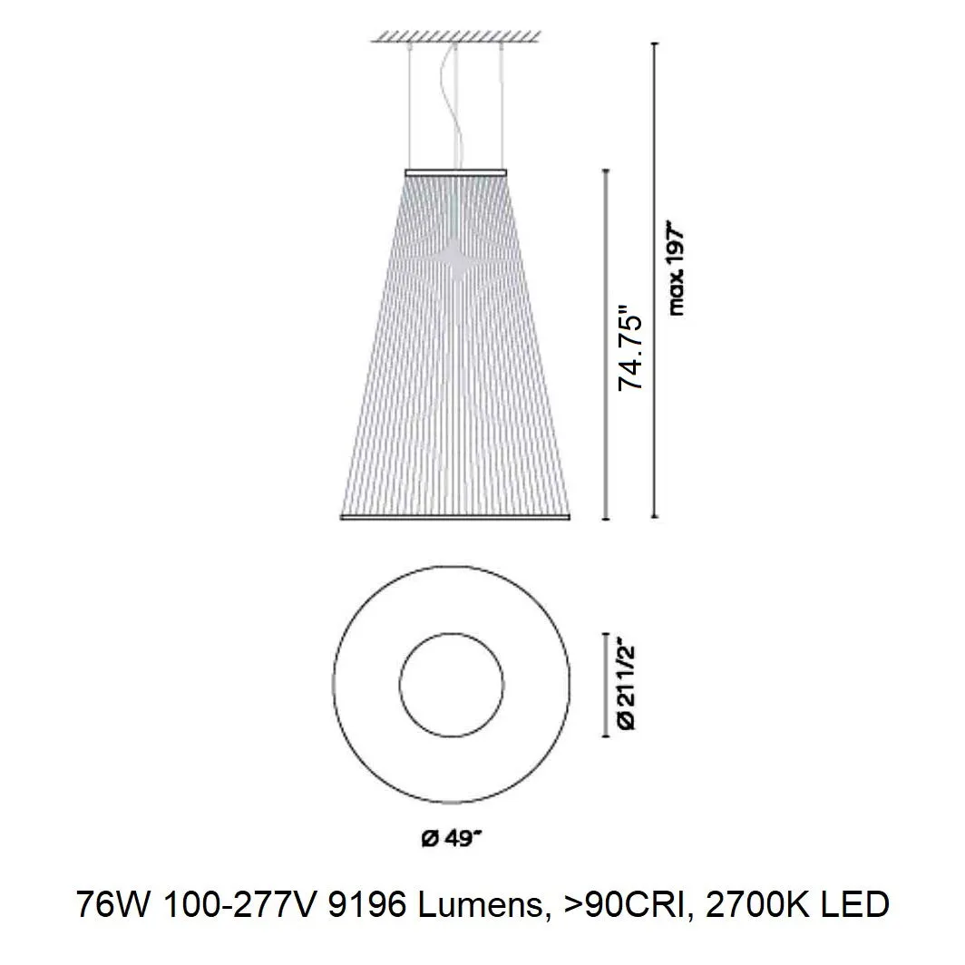 Array Cone LED Pendant Light