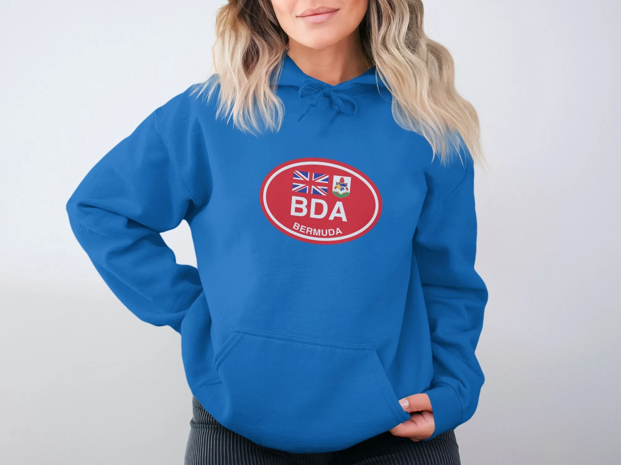 Bermuda Vacation Flag Hoodie for Pink Sand Beach Lovers