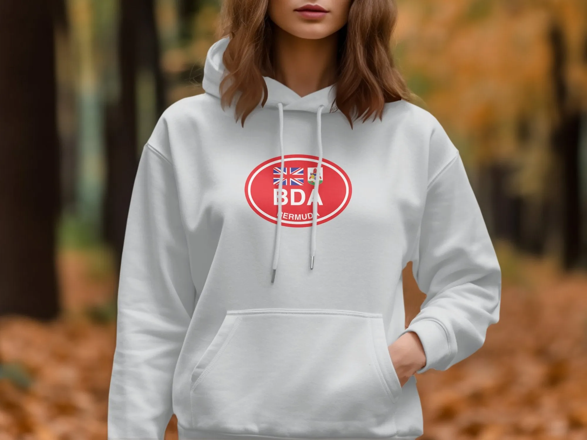 Bermuda Vacation Flag Hoodie for Pink Sand Beach Lovers