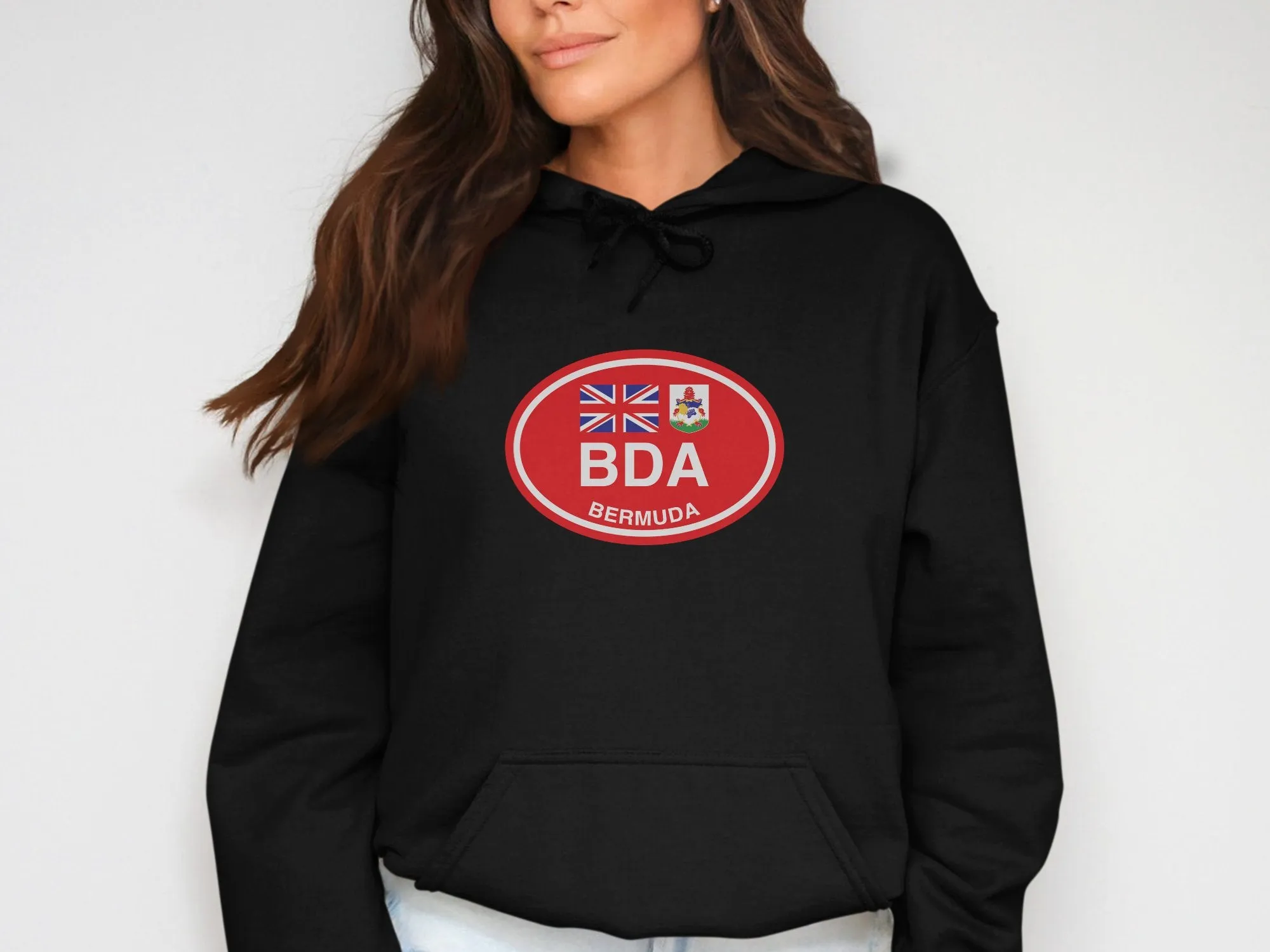Bermuda Vacation Flag Hoodie for Pink Sand Beach Lovers