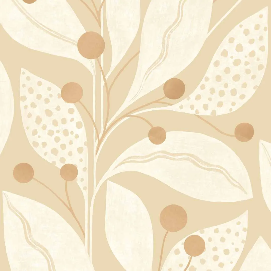 Berry Dot Wallpaper - Neutral - Ohpopsi