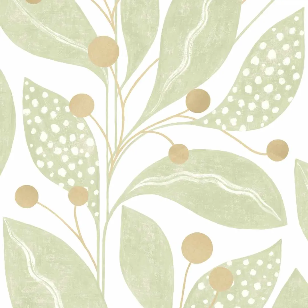 Berry Dot Wallpaper - Neutral - Ohpopsi