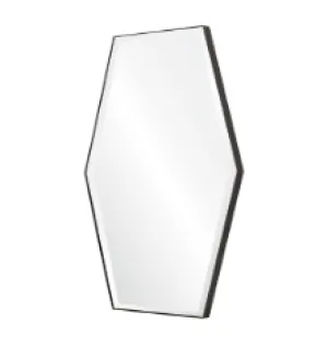 Black Hexagon Wall Mirror by Mirror Home