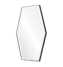Black Hexagon Wall Mirror by Mirror Home