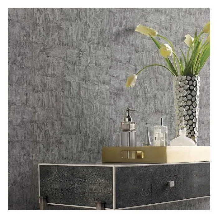 Brushstrokes Wallpaper in Aqua from the Urban Oasis Collection