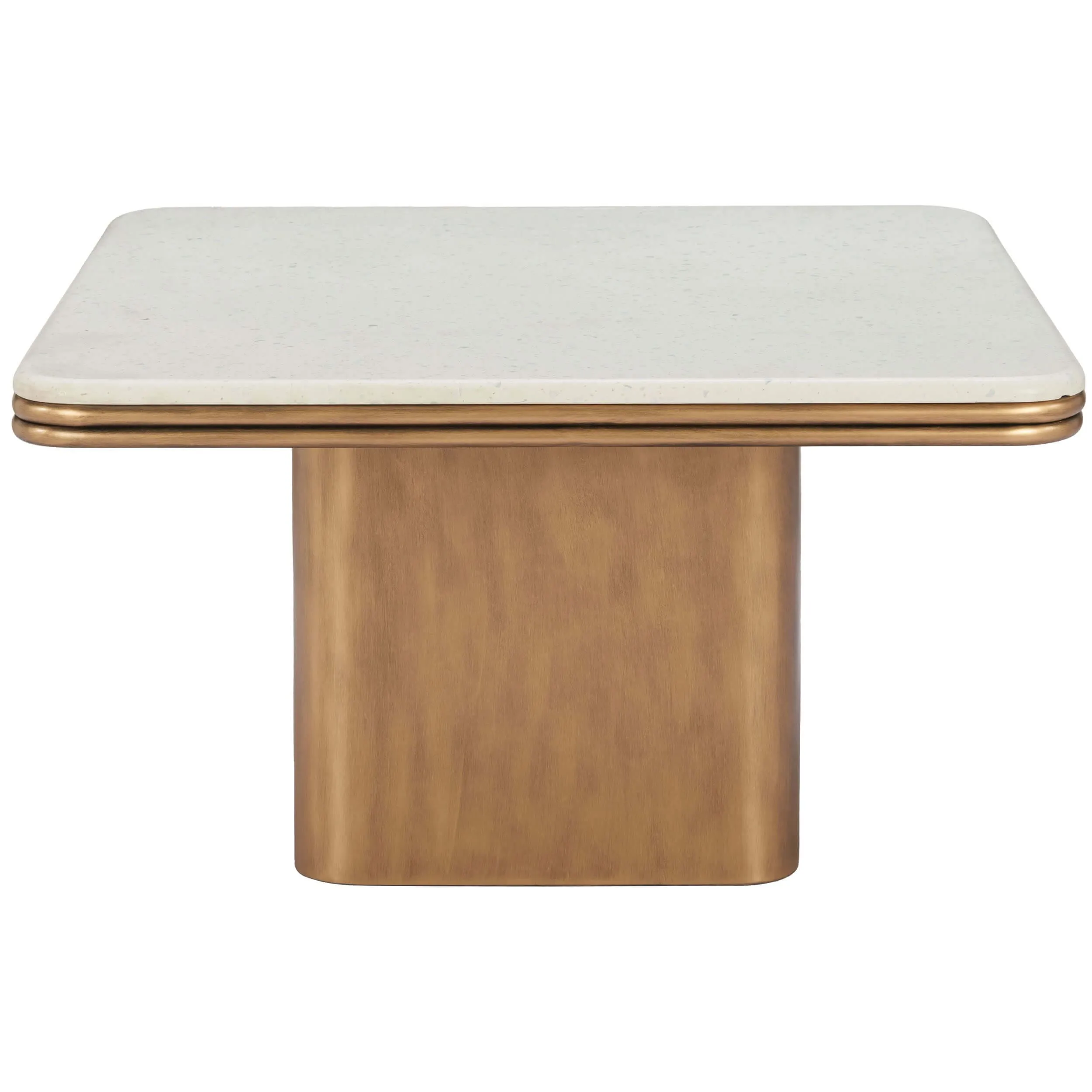 Cher Coffee Table, White Terrazo