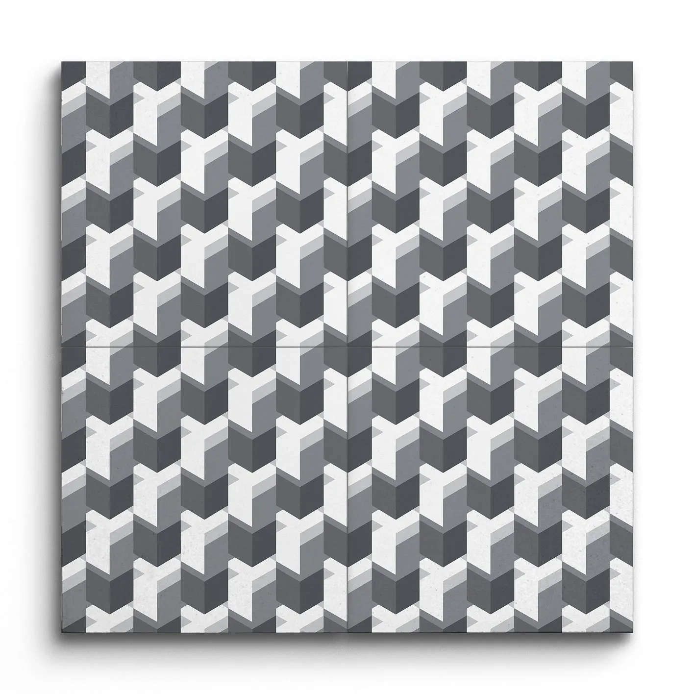 ChevronShade Monochrome Elegance Tile