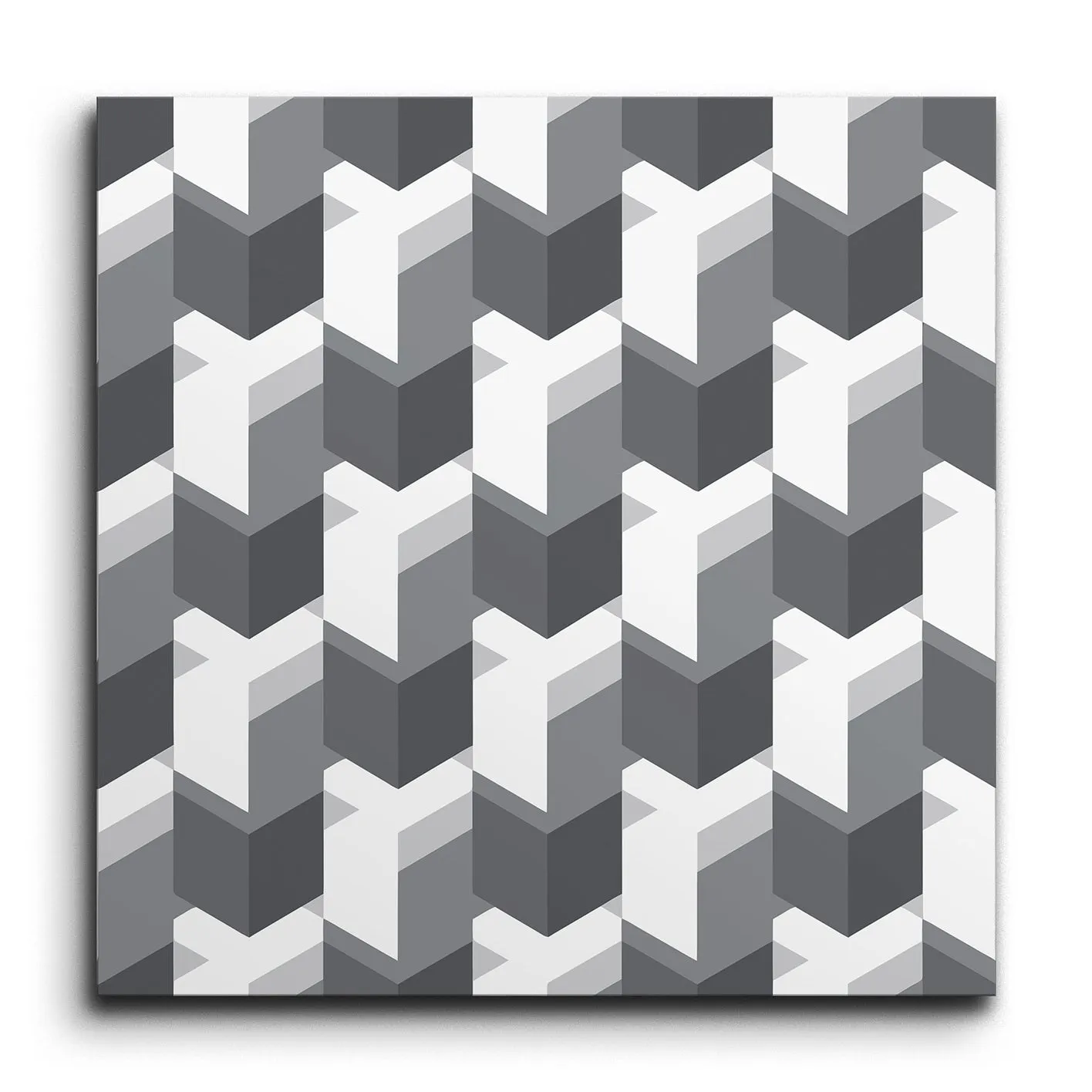 ChevronShade Monochrome Elegance Tile