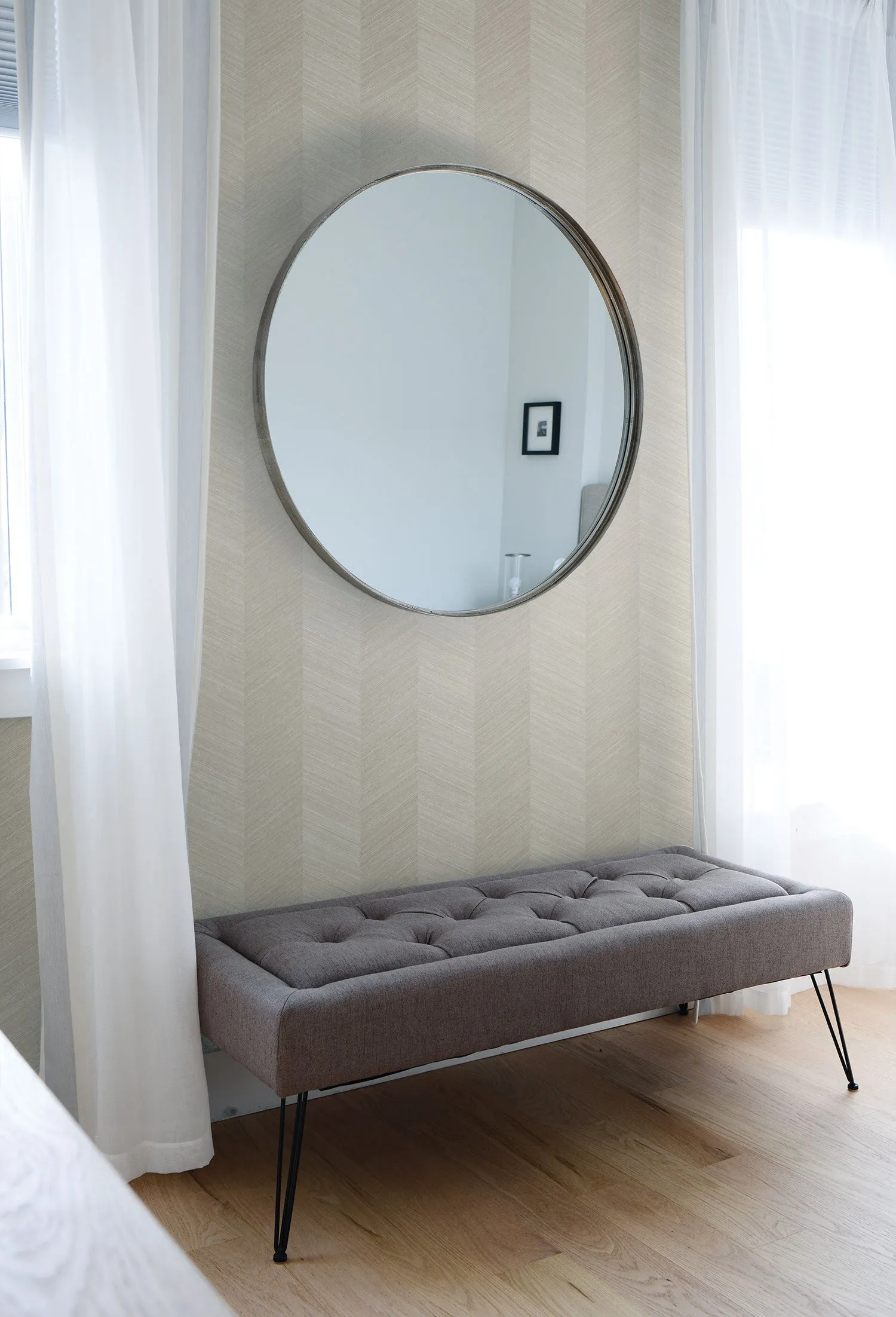 Chevy Hemp Wallpaper in Durum from the More Textures Collection