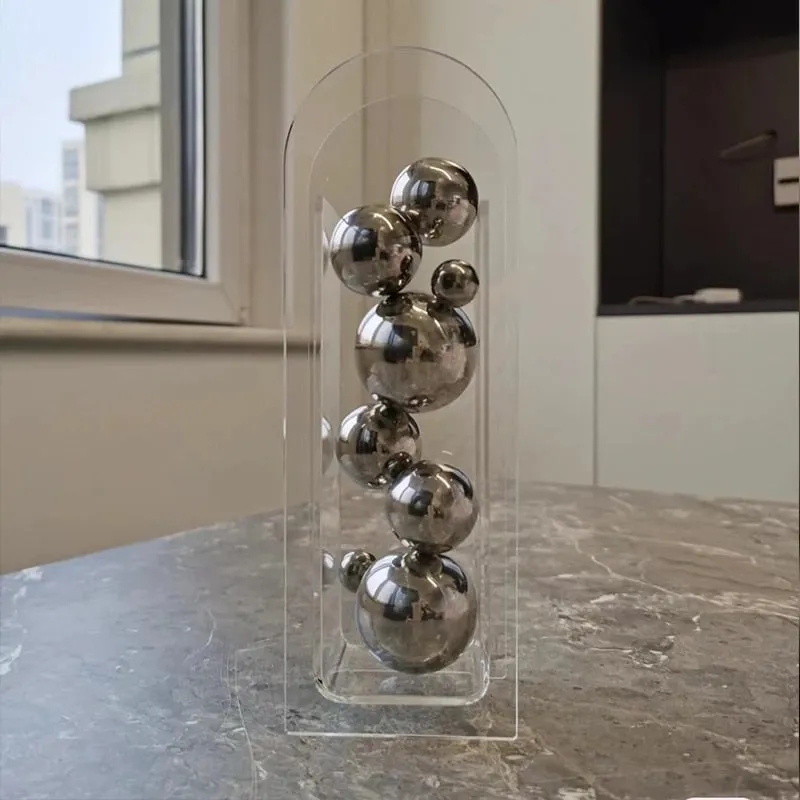 Chrome Rounds Acrylic Accent