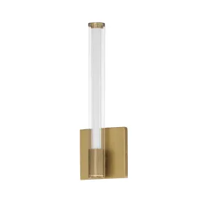 Cortex 15 in. LED Wall Light Brass Finish