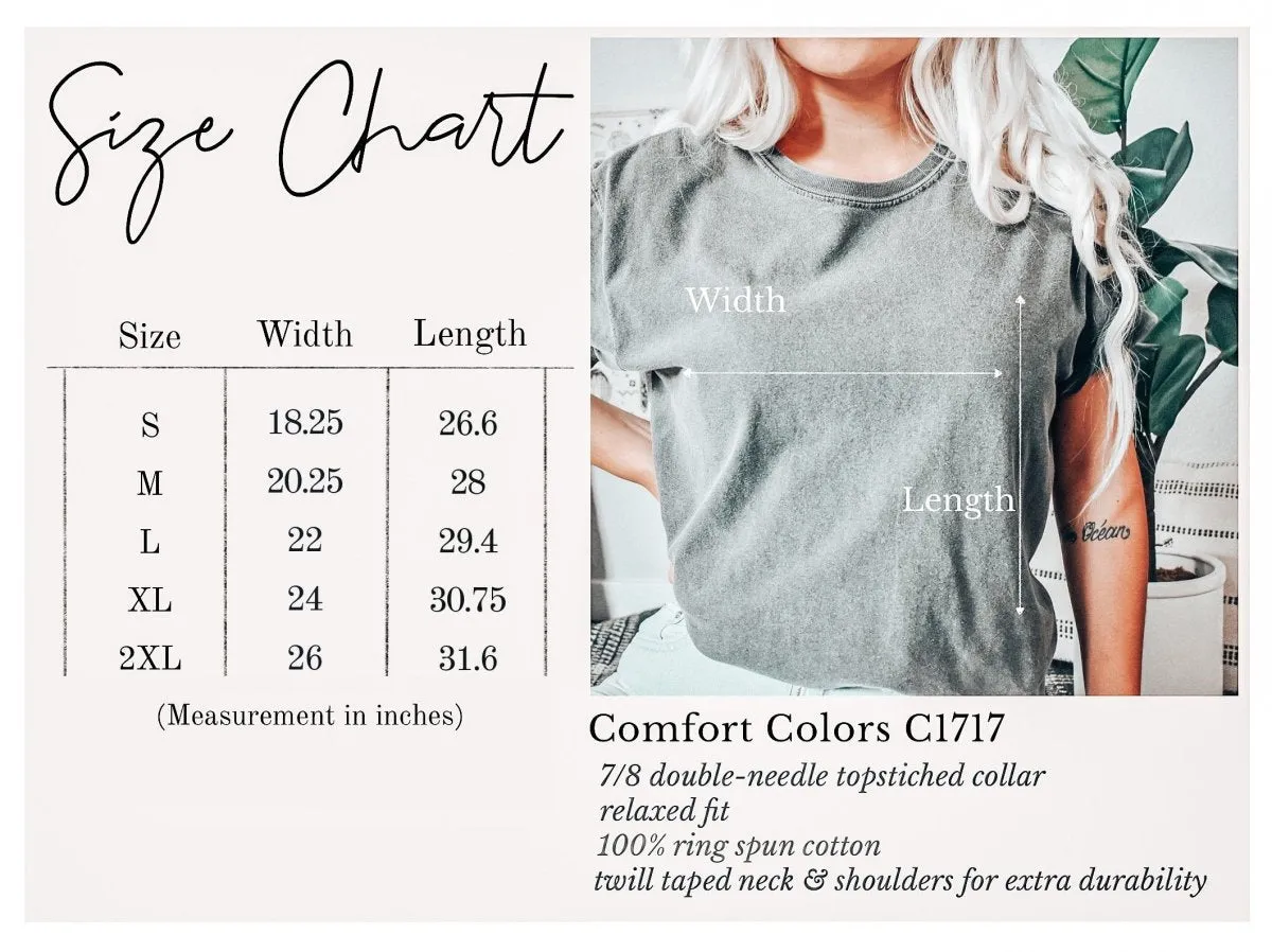 Cozy Vibes Orange Comfort Color Graphic Tee