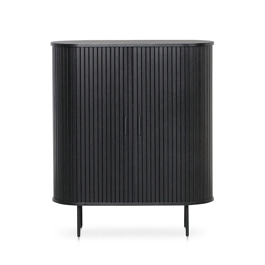 Dania 1.18 (H) Wooden Storage Cabinet - Full Black