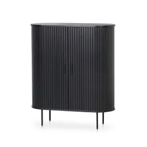 Dania 1.18 (H) Wooden Storage Cabinet - Full Black