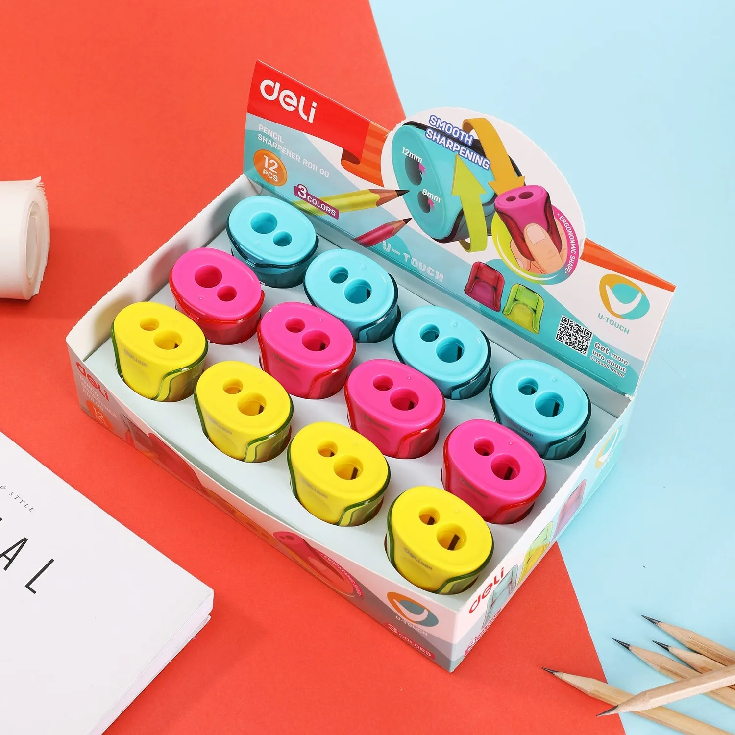 Deli 2 hole - for pencil φ8mm/φ12mm