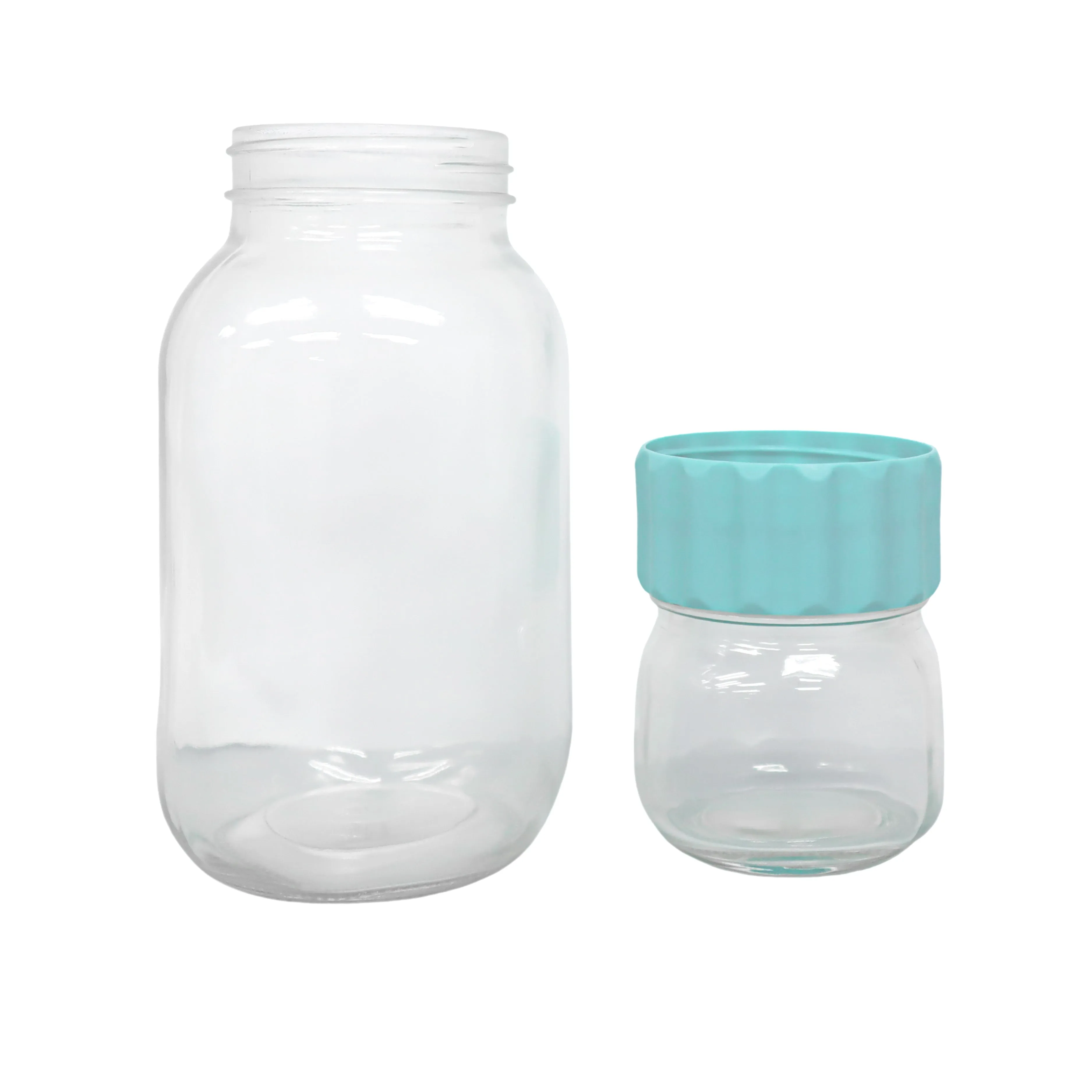 Edge Houseware Green Band Carry-on Mason Jar 250ml & 1000ml