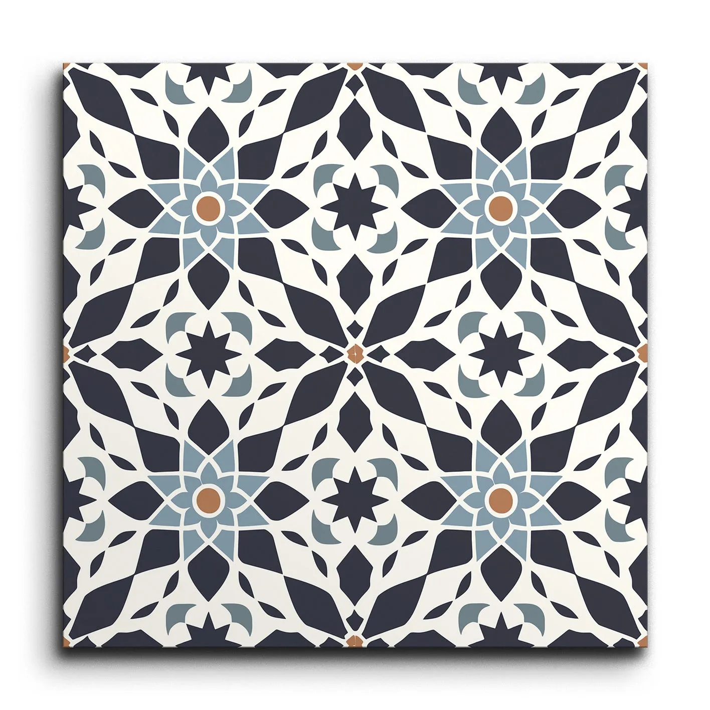 Encaustic Elegance of Floranavy Symmetry