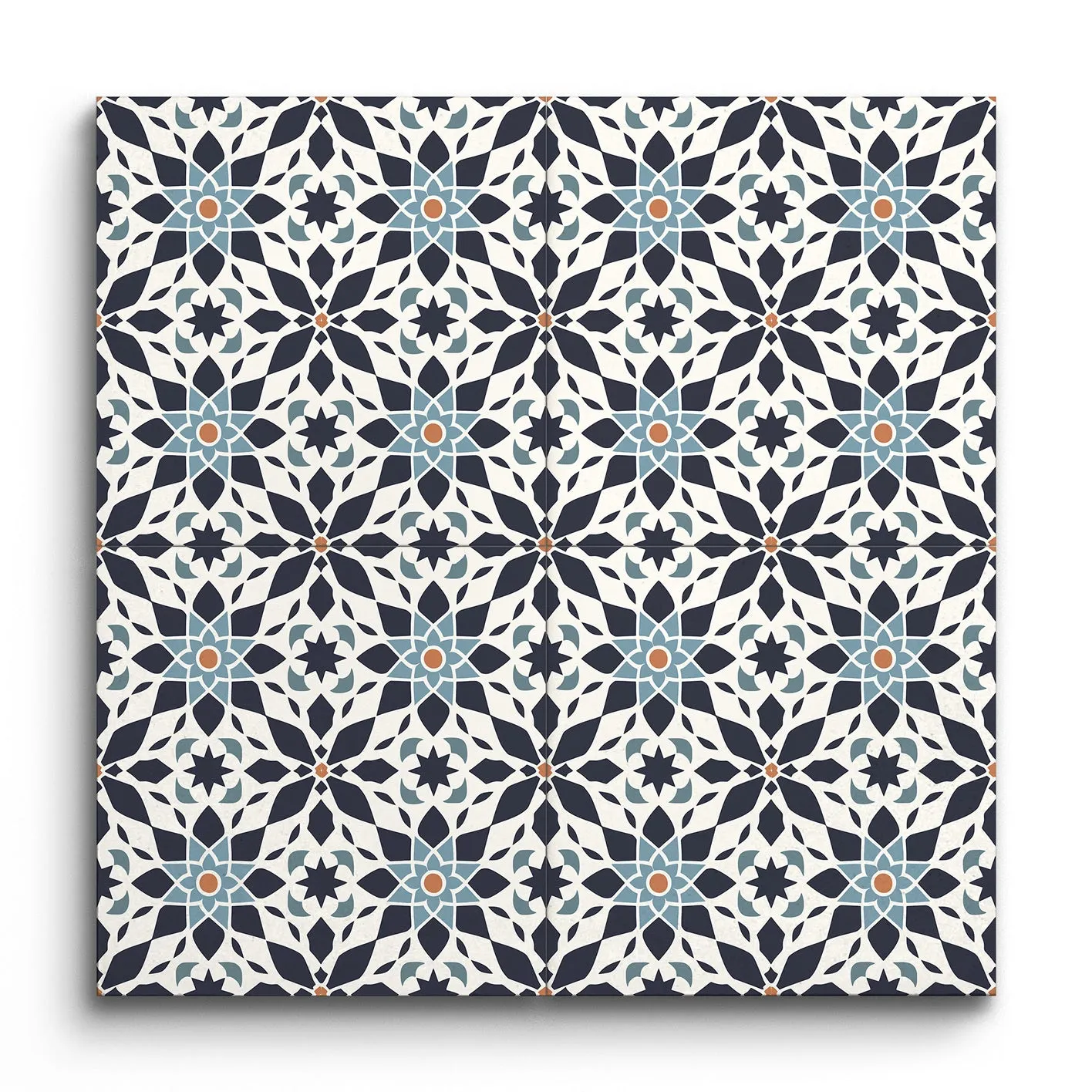 Encaustic Elegance of Floranavy Symmetry