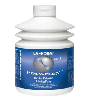 EVERCOAT 411 Poly-Flex Flexible Polyester Glazing Putty Filler 880ml   Hardener