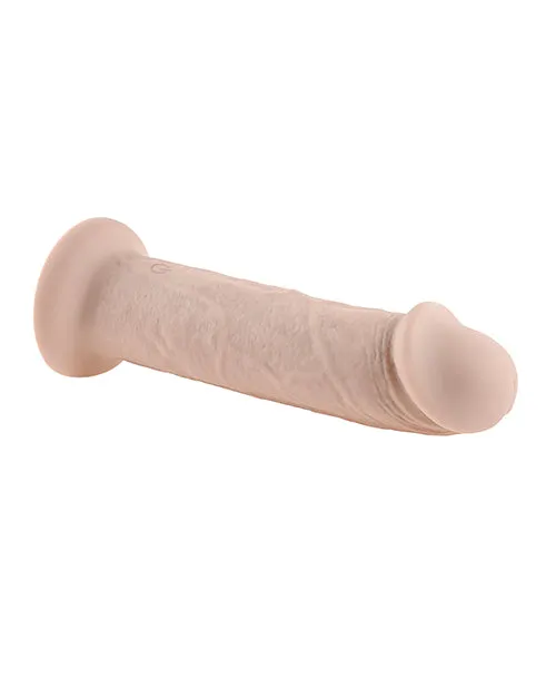 Evolved 7 Inch Girthy Vibrating Dildo - Light