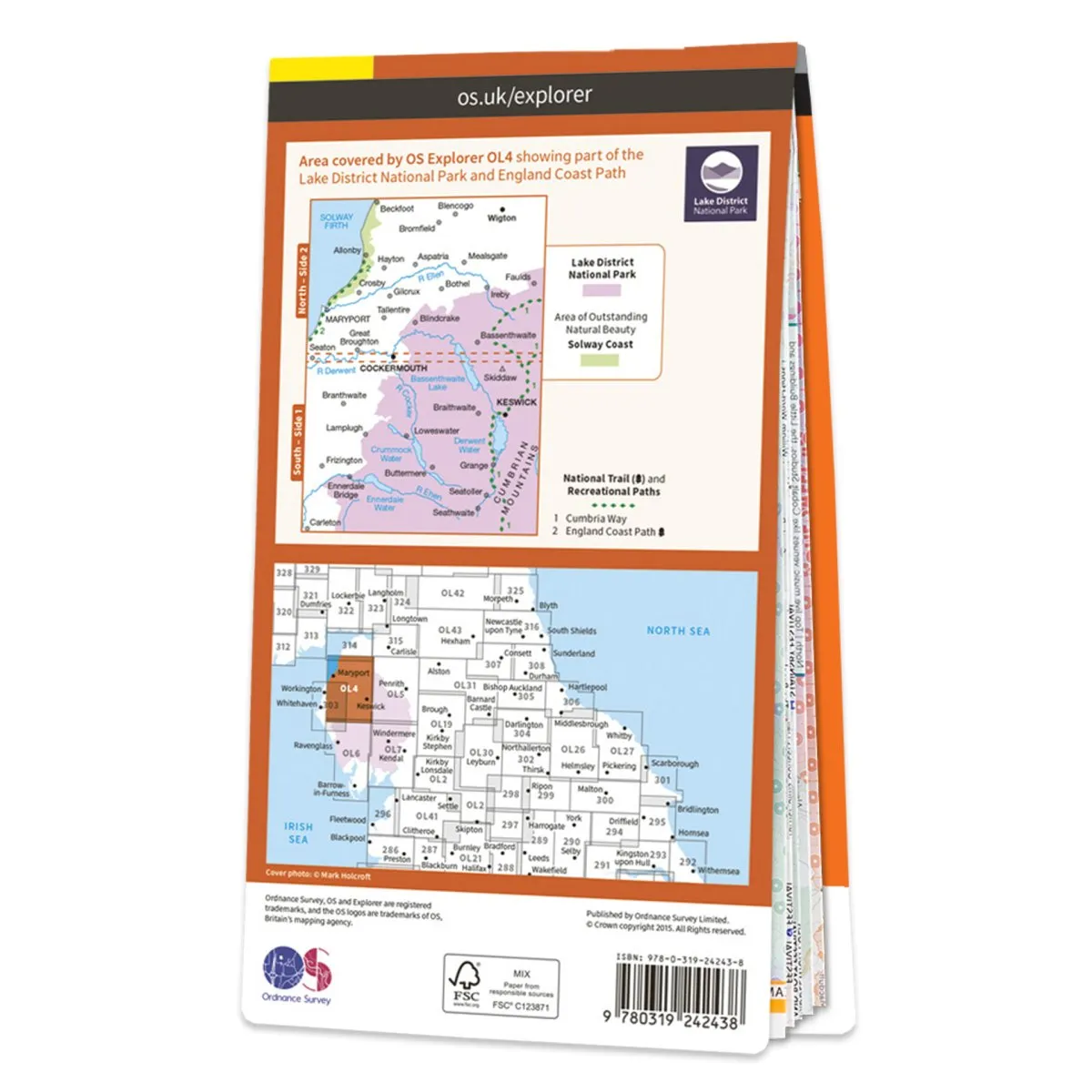 Explorer OL4 - The Lake District: North-western area 1:25,000