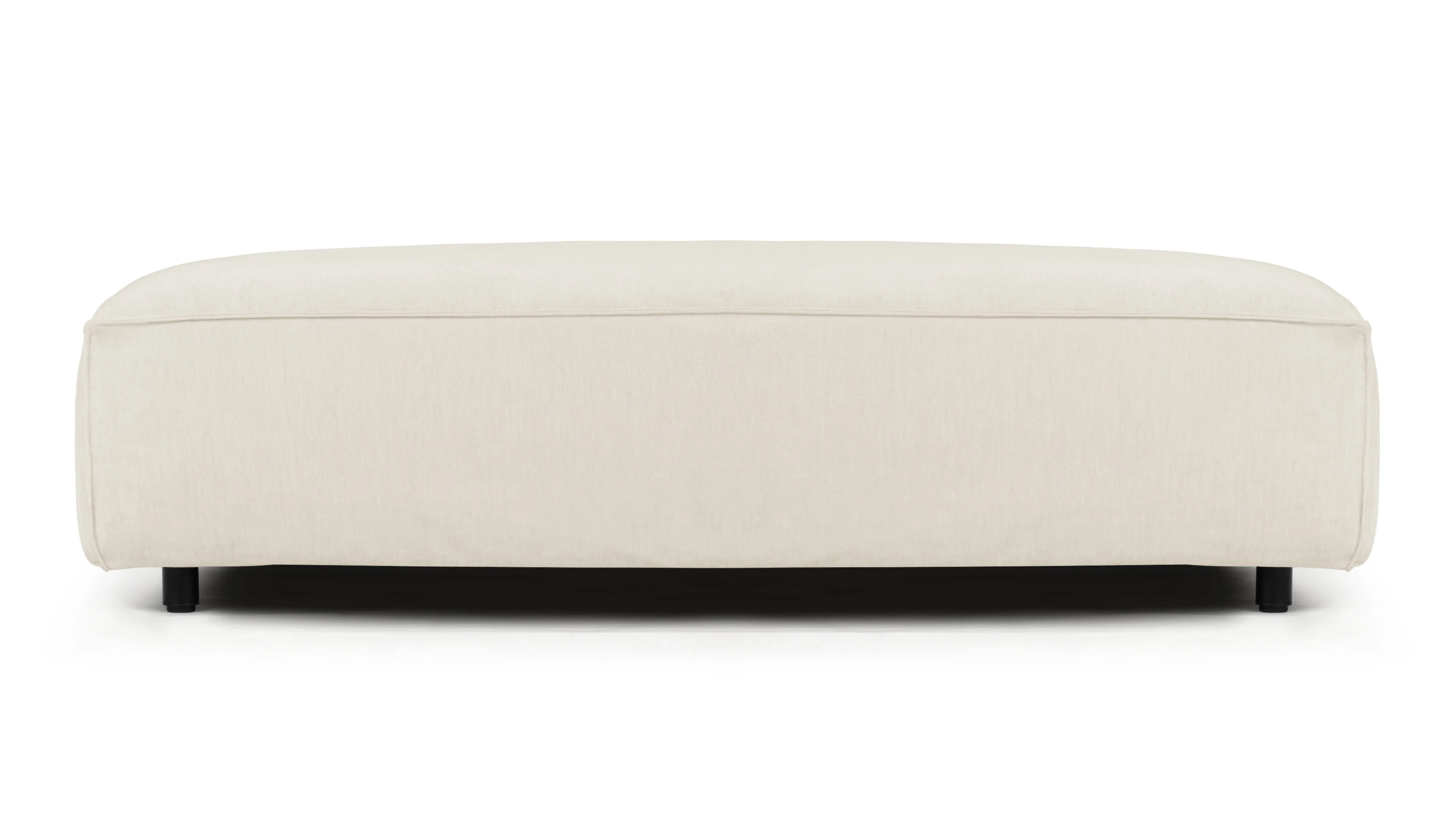 Extrasoft - Extrasoft Sectional Module, Extra Extra Large Seat, Ivory Chenille