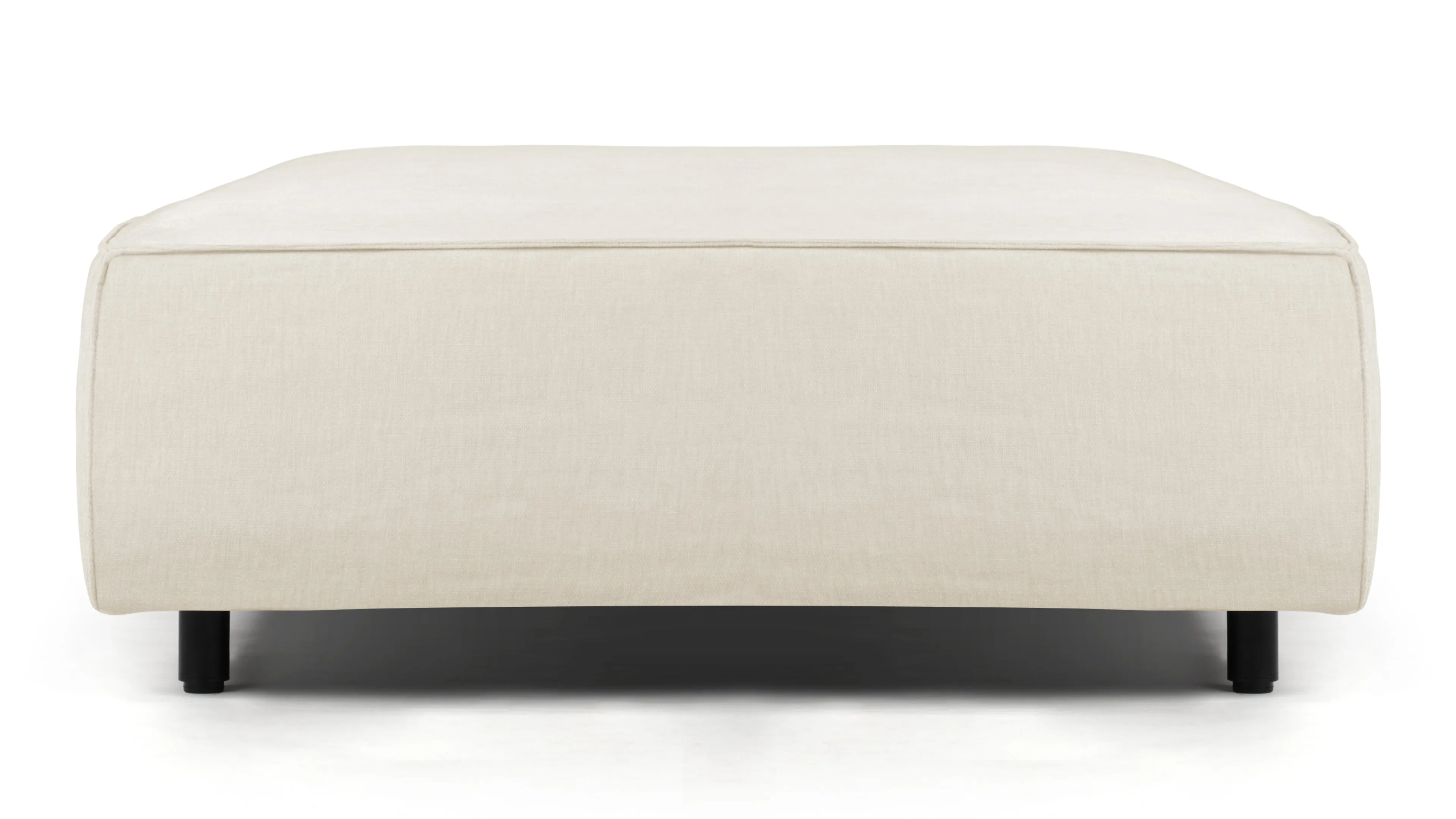 Extrasoft - Extrasoft Sectional Module, Extra Extra Large Seat, Ivory Chenille