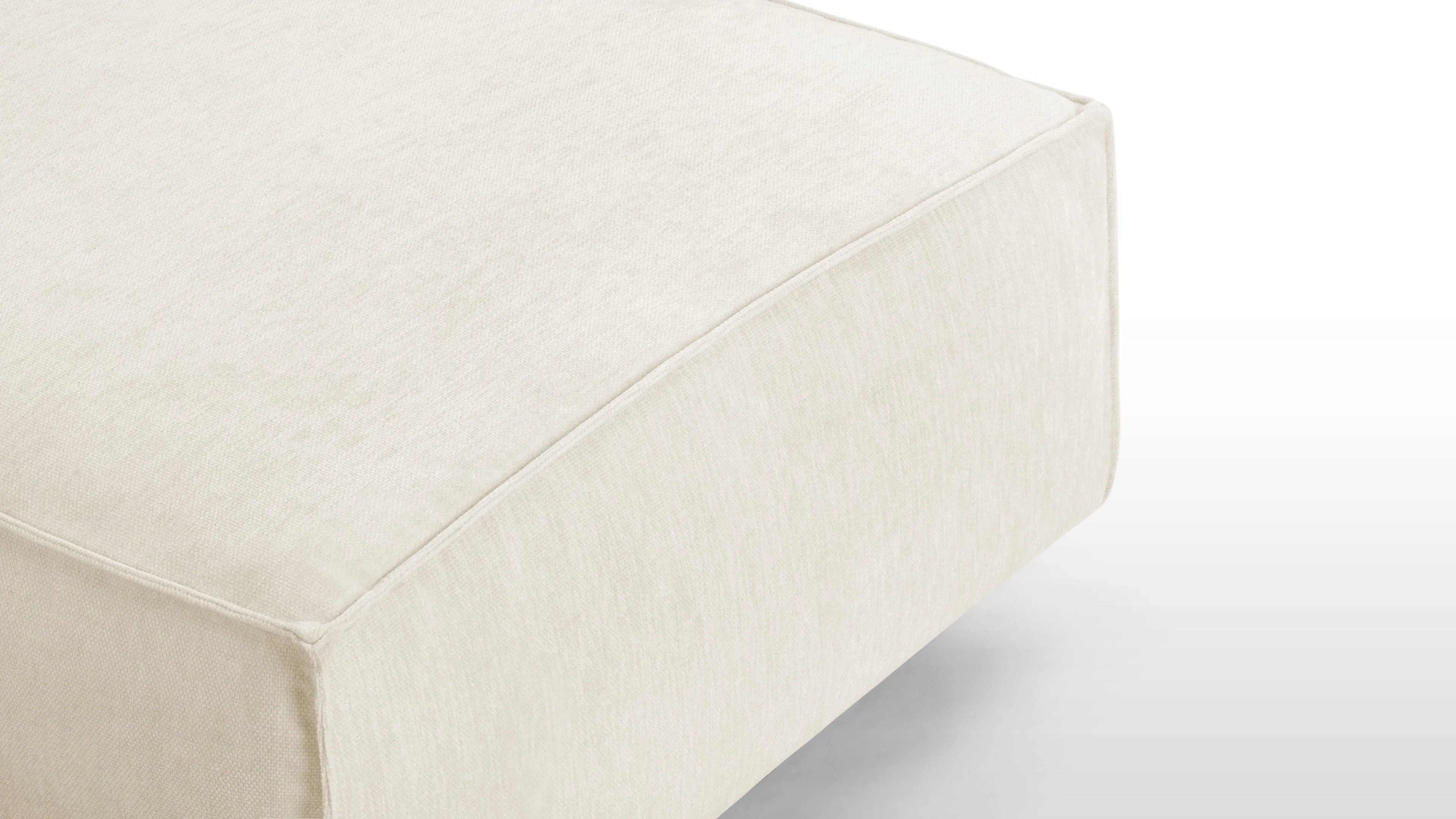 Extrasoft - Extrasoft Sectional Module, Extra Small Seat, Ivory Chenille