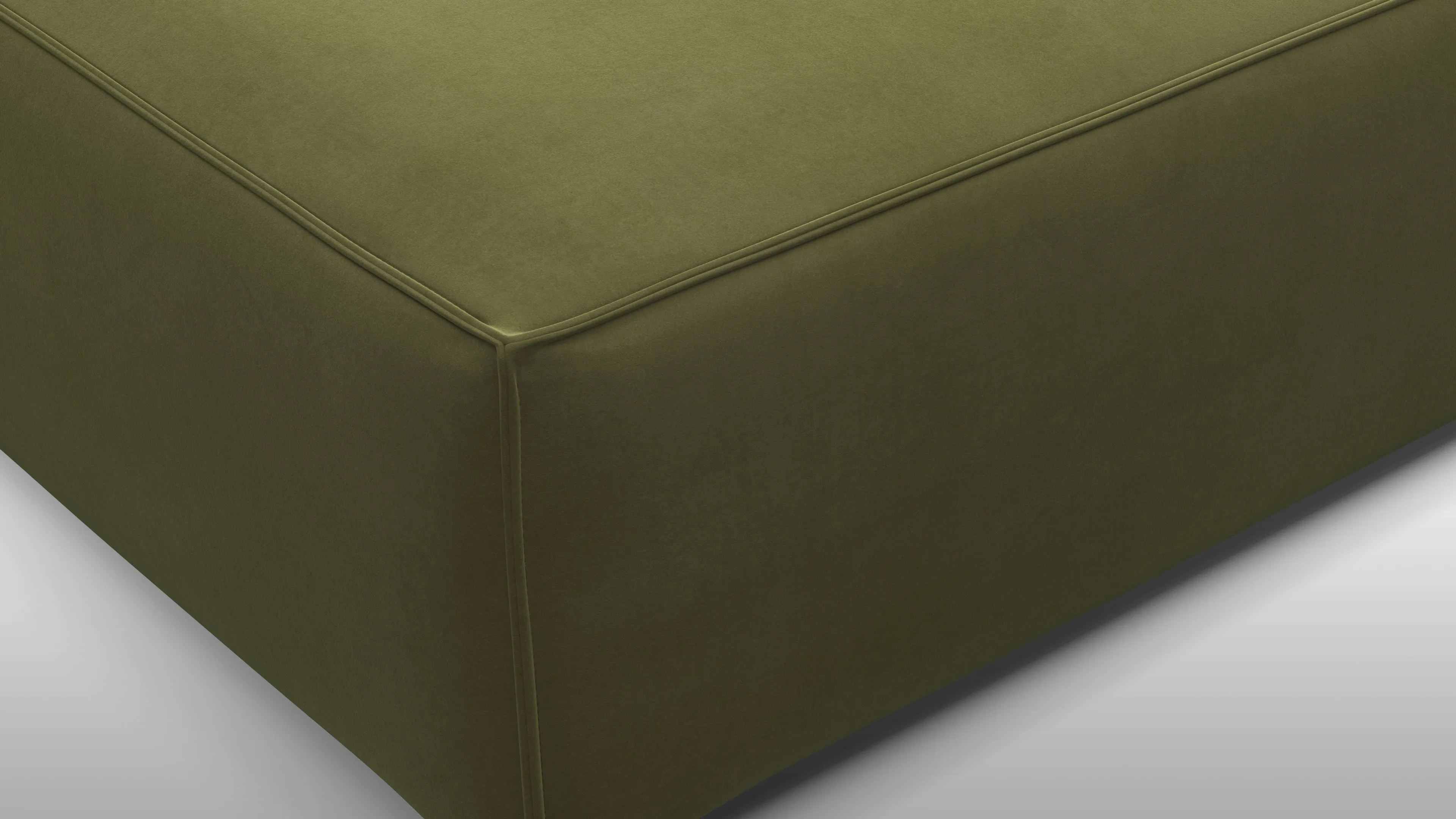 Extrasoft - Extrasoft Sectional Module, Large Seat, Spruce Luxe Velvet