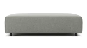 Extrasoft - Extrasoft Sectional Module, Medium Seat, Soft Gray Brushed Weave