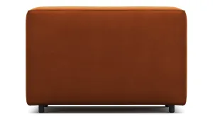 Extrasoft - Extrasoft Sectional Module, Small Backrest, Burnt Orange Velvet