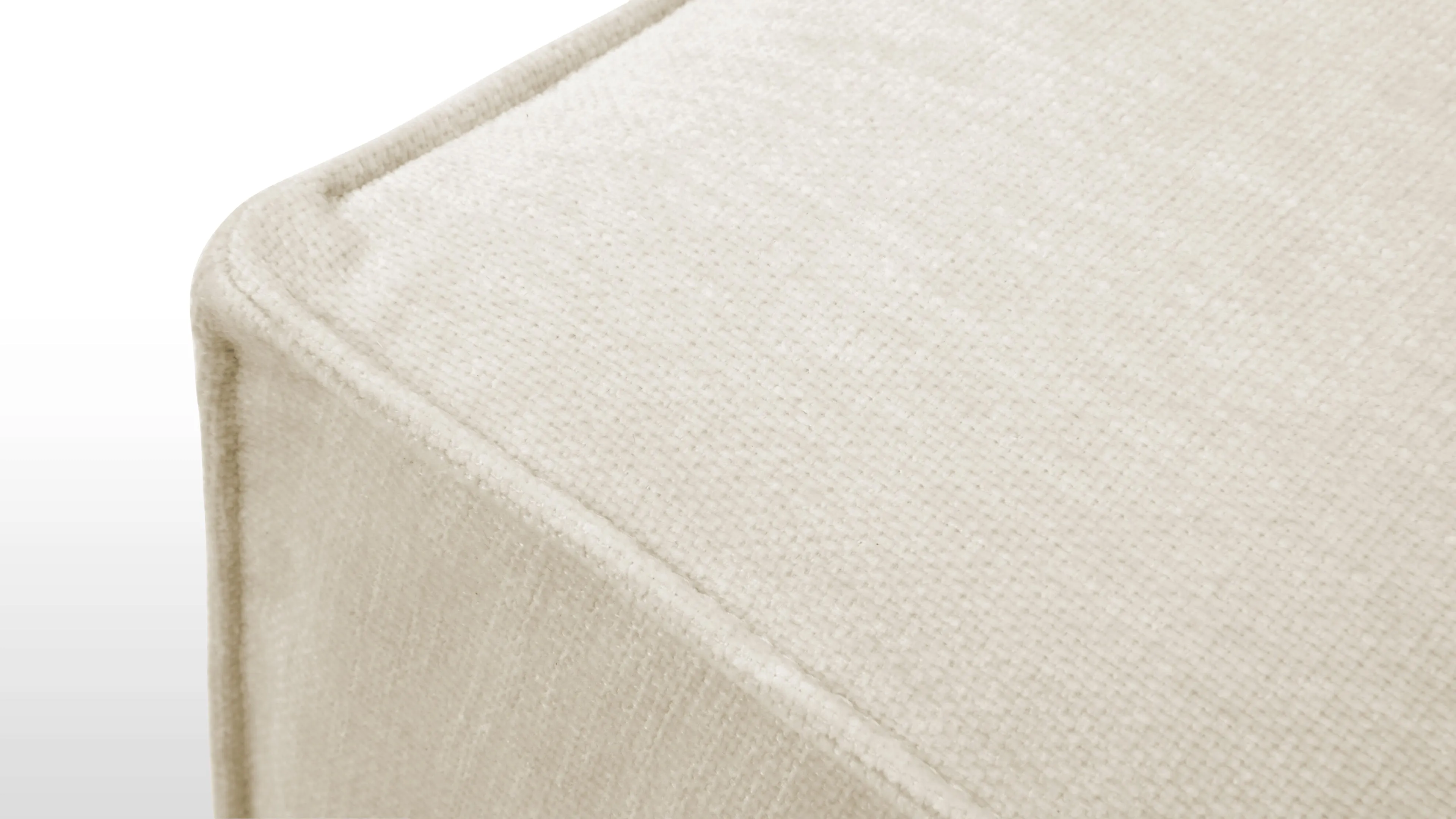 Extrasoft - Extrasoft Sectional Module, Small Seat, Ivory Chenille