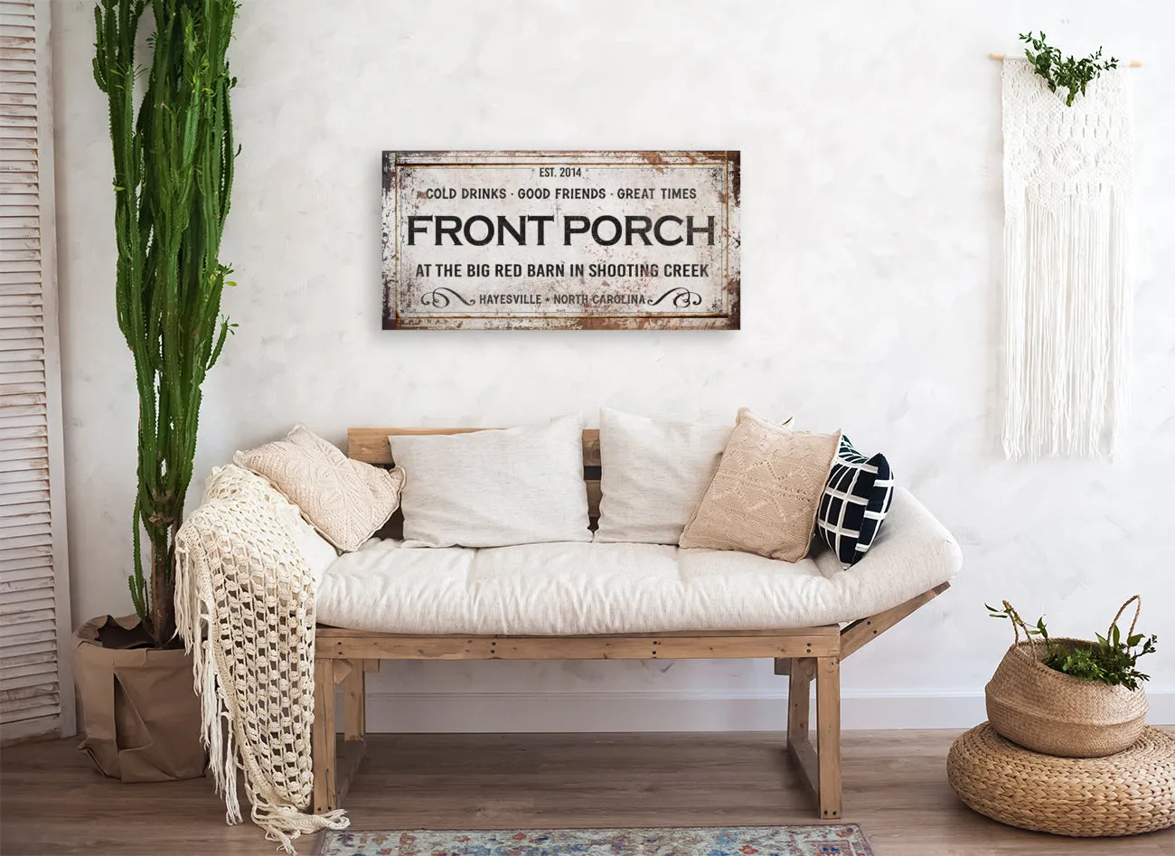 Front Porch Wall Decor Personalized