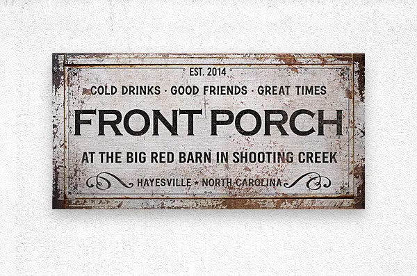 Front Porch Wall Decor Personalized