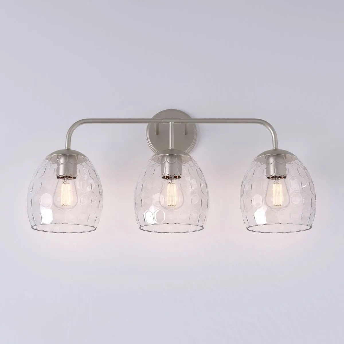 Gallos 24 in. 3 Lights Vanity Light Brushed Nickel Finish
