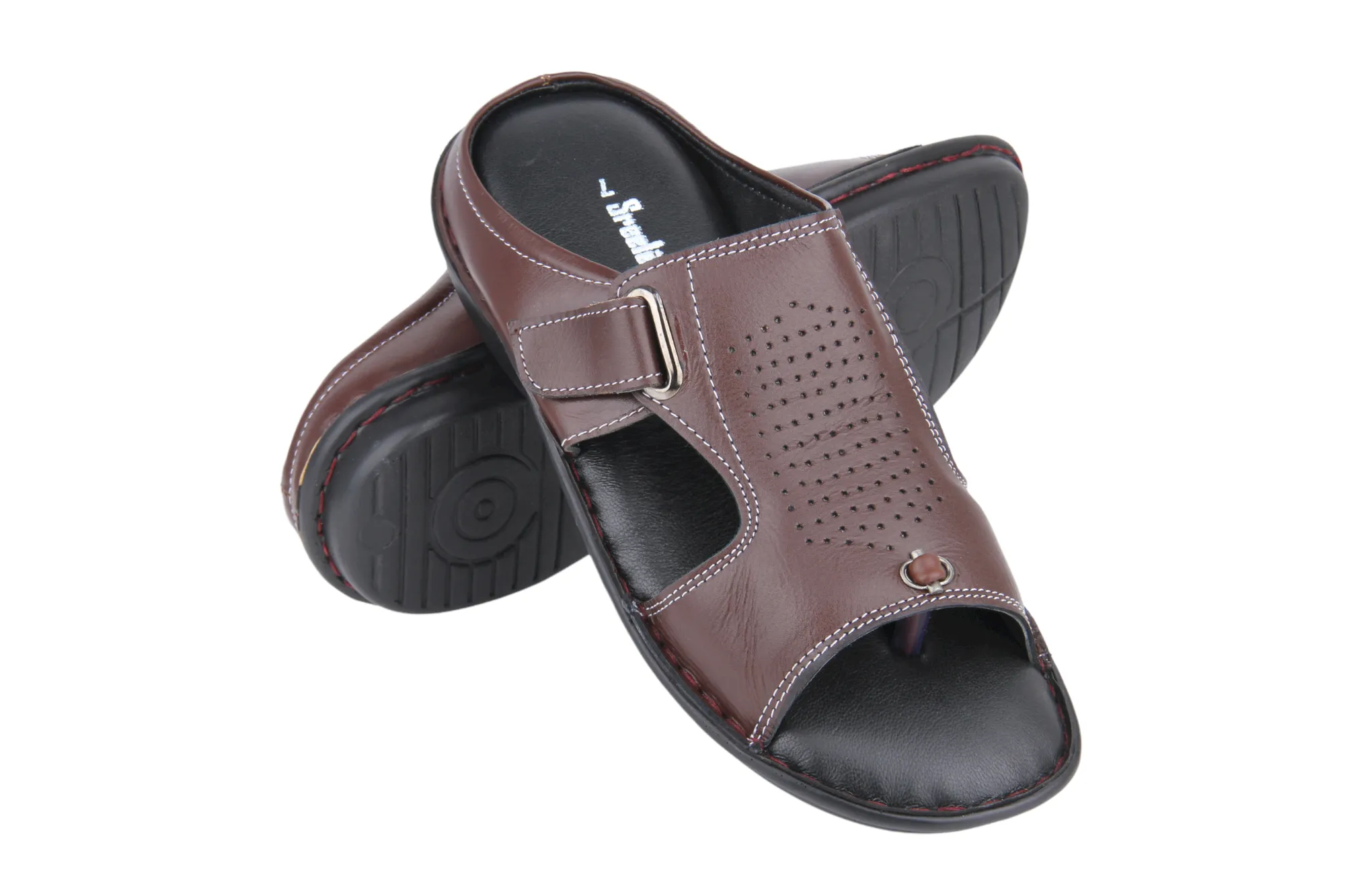 Gents leather chappal 26784