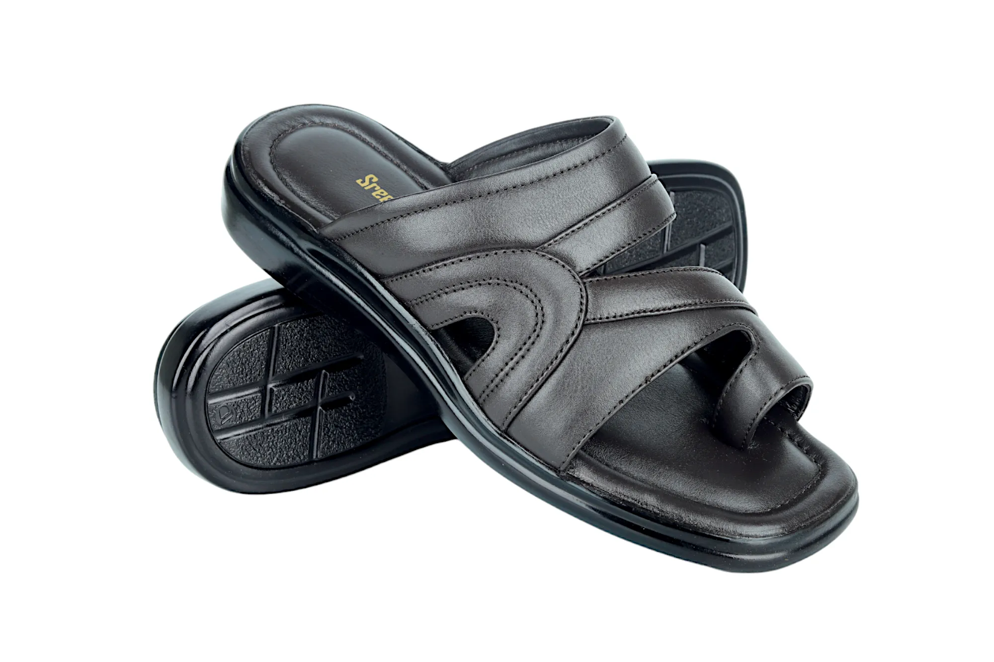 Gents leather chappal 993647