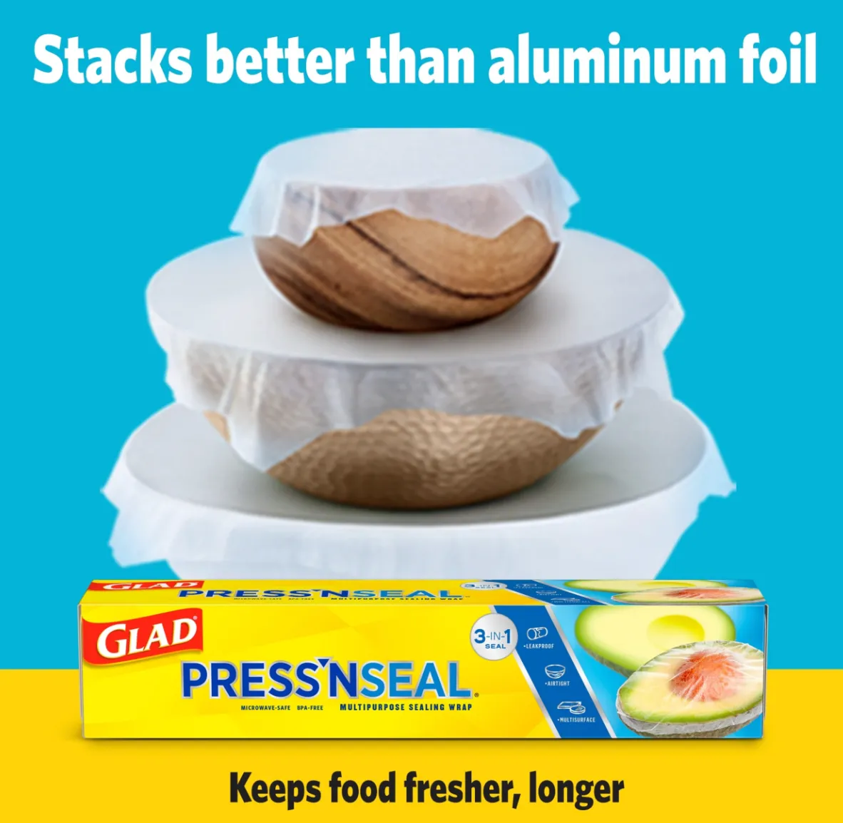 Glad Press & Seal Plastic Food Wrap – 70-Sq. Ft.