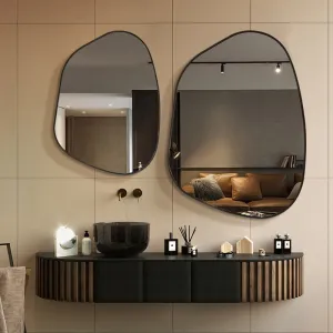 Le Mans | Large Modern Minimalist Irregular Mirror