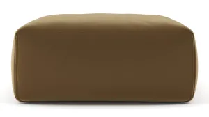 Le Mura - Le Mura Ottoman, Old Gold Luxe Velvet