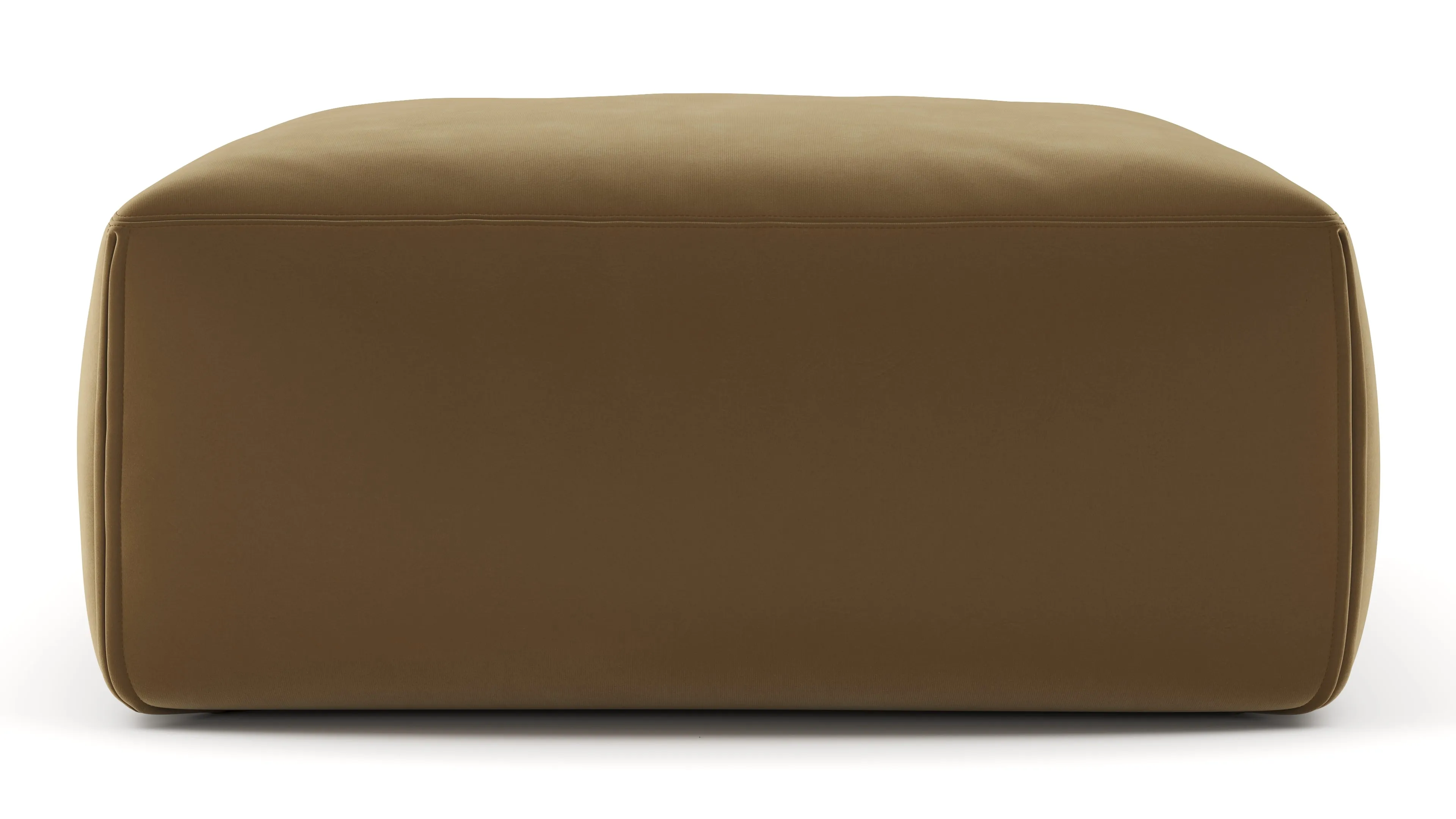 Le Mura - Le Mura Ottoman, Old Gold Luxe Velvet