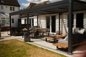 Maranza Manual Deluxe Louvered Pergola 3.5m x 7.2m   6 screens