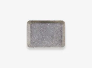 Marbled Melamine Desk Tray S Grey