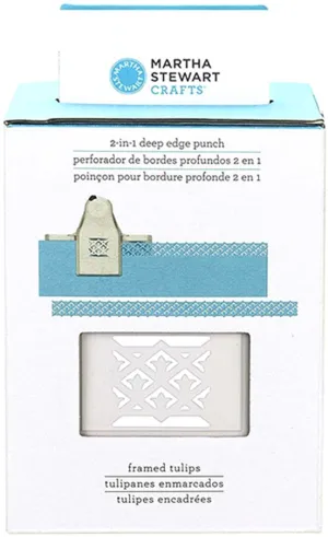 Martha Stewart 2 In 1 Deep Edge Punch Framed Tulips