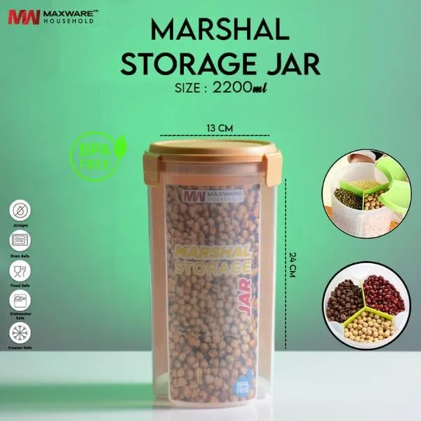 MAXWARE MARSHALL STORAGE JAR 2200ML
