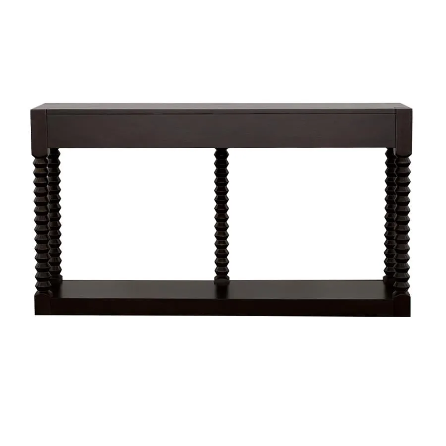 Meredith 2-Drawer Sofa Table Coffee Bean
